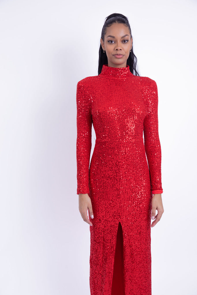 Sequin Long Midi Dress