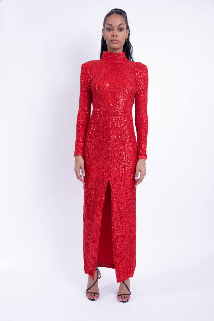Sequin Long Midi Dress
