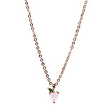 Peach necklace