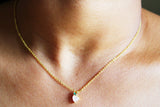 Peach necklace