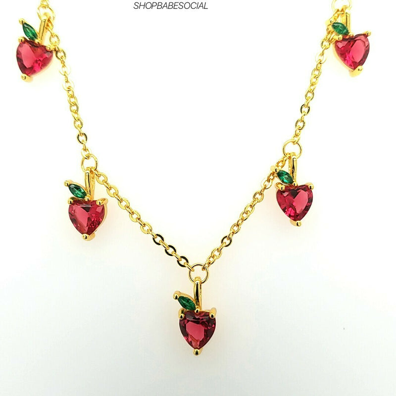 Apple Five Charm Necklace