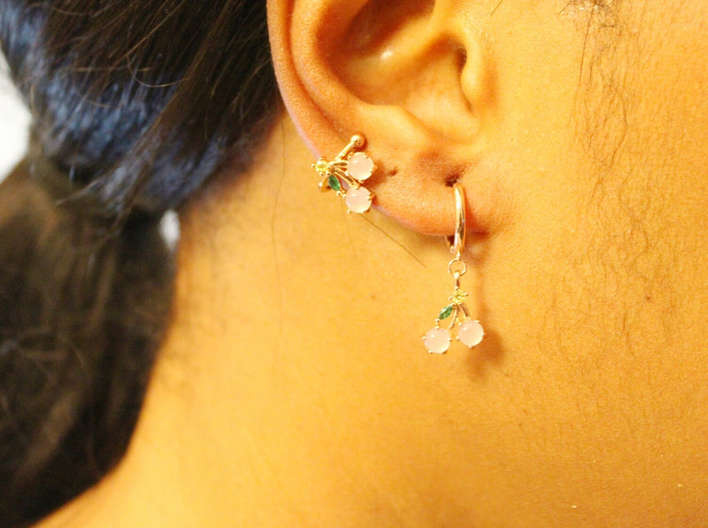 Cherry Cuff Earrings